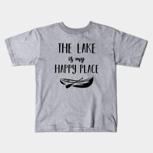 lake is my happy place Kids T-Shirt